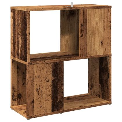 Библиотека, старо дърво, 60x24x63 см, инженерно дърво