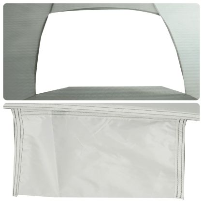 Плажна палатка, 3-местна, сиво, изскачаща, водоустойчива