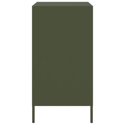 Бюфет, маслиненозелен, 68x39x73,5 см, студеновалцувана стомана