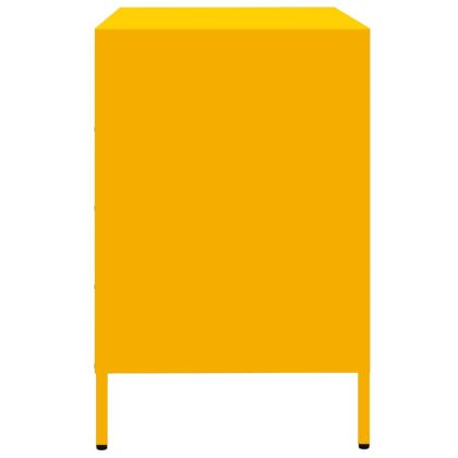 Бюфет, горчица жълто, 68x39x58,5 см, студеновалцувана стомана