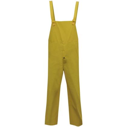 Водоустойчив дъждобран от две части с качулка, жълт, L