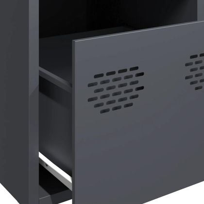 Висок шкаф, антрацит, 39x35x103,5 см, стомана