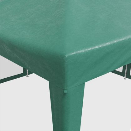 Парти палатка с 8 мрежести странични стени зелена 4x4 м HDPE