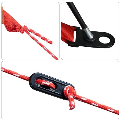 Куполна къмпинг палатка, 4-местна, кафява, водоустойчива