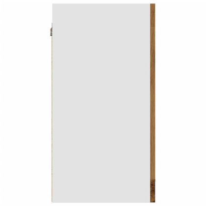 Висящ стъклен шкаф "Lyon", дъб Artisan, 40x31x60 см, инженерно дърво