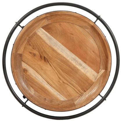 Странична маса, Ø55x83 cм, акациево дърво масив