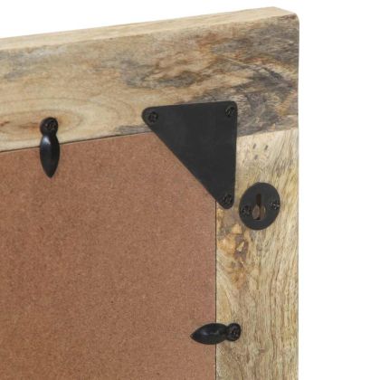 Огледало за баня 50x70 см мангово дърво масив и стъкло