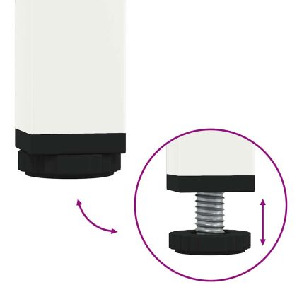 ТВ шкаф, бял, 68x50x43,5 см, студеновалцувана стомана