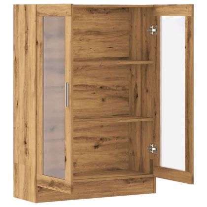 Библиотека, дъб артизан, 82,5x30,5x115 см, инженерно дърво