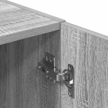 Кухненски шкаф, сив сонома, 38x41,5x131,5 см, инженерно дърво