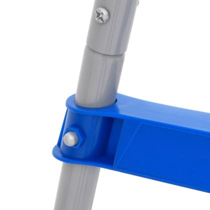 Стълба за басейн за надземен басейн 84 см стомана и пластмаса