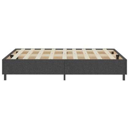 Рамка за боккспринг легло, тъмносива, текстил, 160x200 см