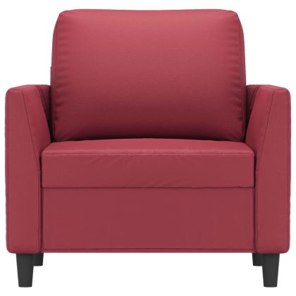 Стол кресло, виненочервен, 60 см, изкуствена кожа