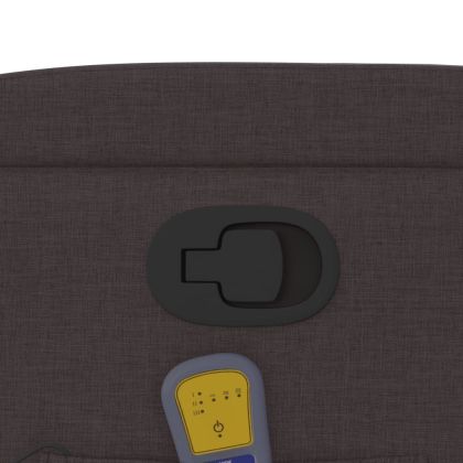 Масажен наклоняем стол, тъмнокафяв, текстил