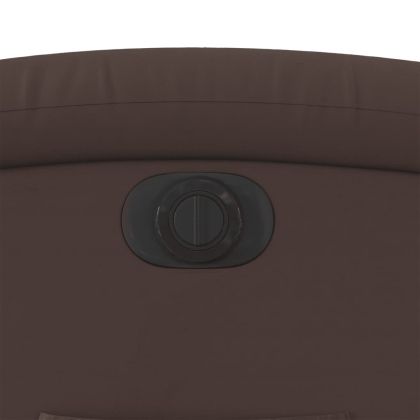 Електрически наклоняем стол, кафяв, изкуствена кожа