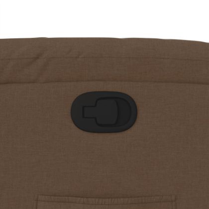 Изправящ реклайнер стол, кафяв, текстил