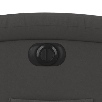 Електрически наклоняем стол, сив, естествена кожа