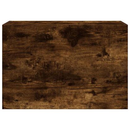 Стенен шкаф за баня, опушен дъб, 60x25x40 см, инженерно дърво