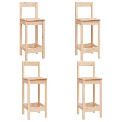 Бар комплект от 5 части, масивна борова дървесина