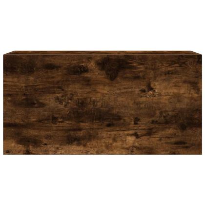 Стенен шкаф за баня, опушен дъб, 80x25x40 см, инженерно дърво