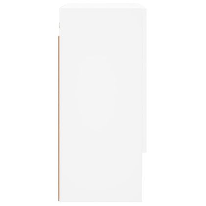 Стенен шкаф, бял, 60x31x70 см, инженерно дърво