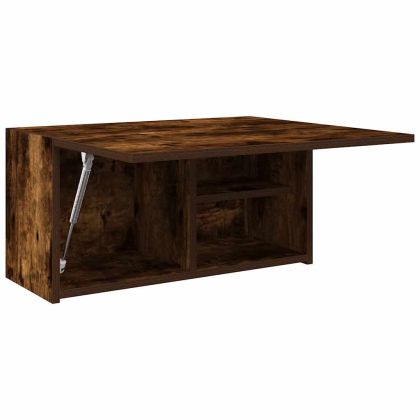 Стенен шкаф за баня, опушен дъб, 60x25x30 см, инженерно дърво