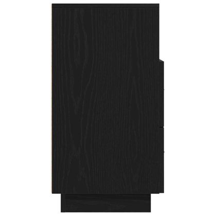 Нощни шкафчета, 2 бр, с 2 чекмеджета, черни, 36x36x68 см