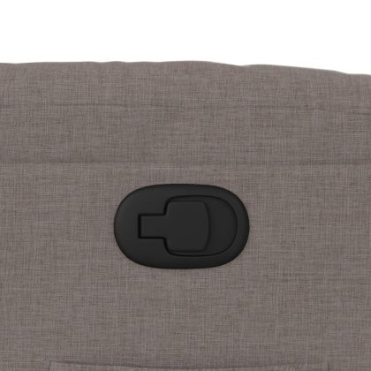 Изправящ реклайнер стол, таупе, текстил