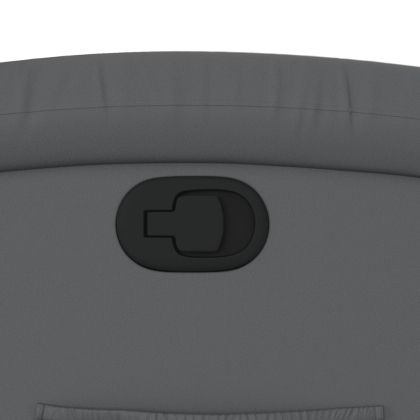 Изправящ реклайнер стол, сива, изкуствена кожа