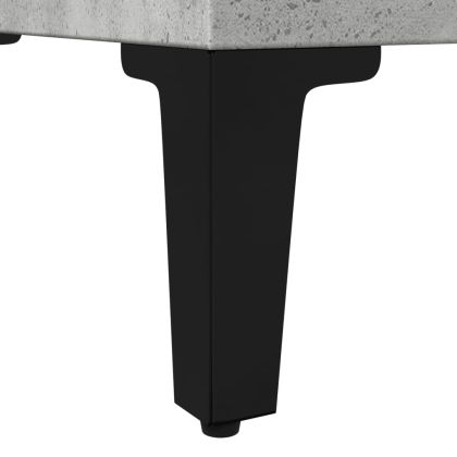 Шкаф за баня, бетонно сив, 30x30x190 см, инженерно дърво