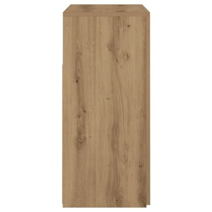 Сайдборд с LED светлини дъб артизан 80x35x75 см инженерно дърво