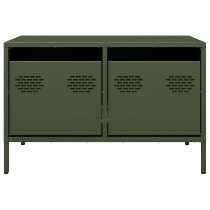 ТВ шкаф маслиненозелен 68x50x43,5 см студеновалцувана стомана