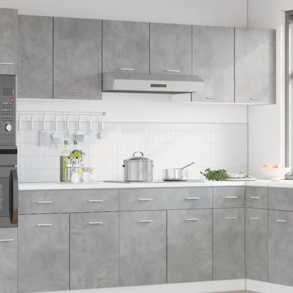 Висящ шкаф "Lyon", сив, 80x31x60 см, инженерно дърво