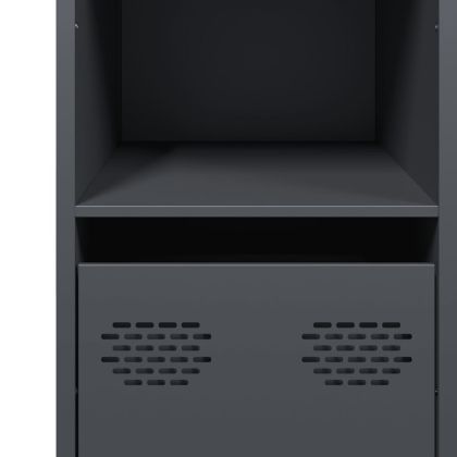 Бюфет, антрацит, 101,5x39x73,5 см, студеновалцувана стомана