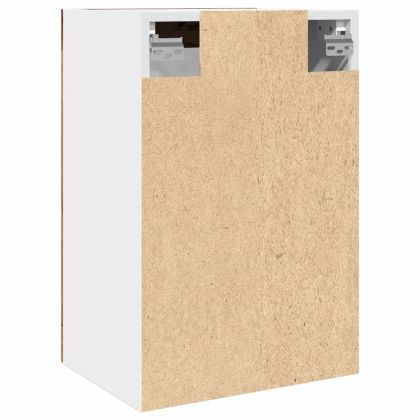 Висящ стъклен шкаф "Lyon", старо дърво, 40x31x60 см, инженерно дърво