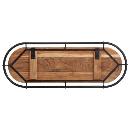 Стенна закачалка с 5 куки, акация масивно дърво