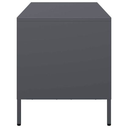 ТВ шкаф, антрацит, 101,5x39x43,5 см, студеновалцувана стомана