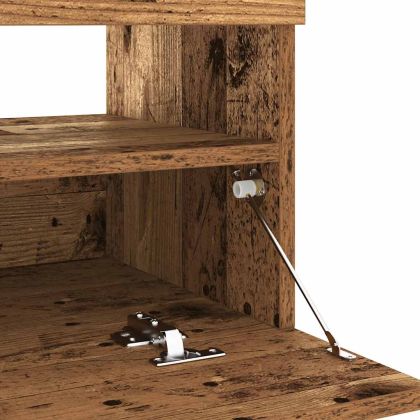 ТВ шкаф с LED осветление, 100x35x40 см, инженерно дърво