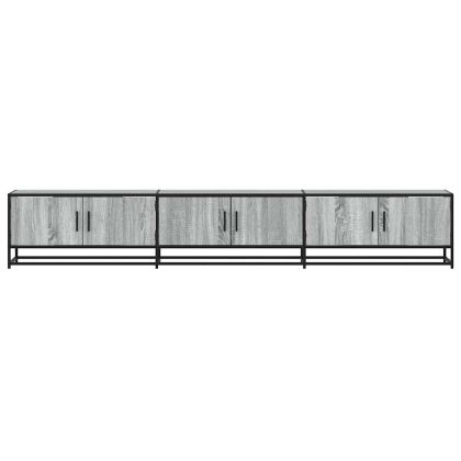 ТB шкаф, сив сонома, 240x35x41 см, инженерно дърво