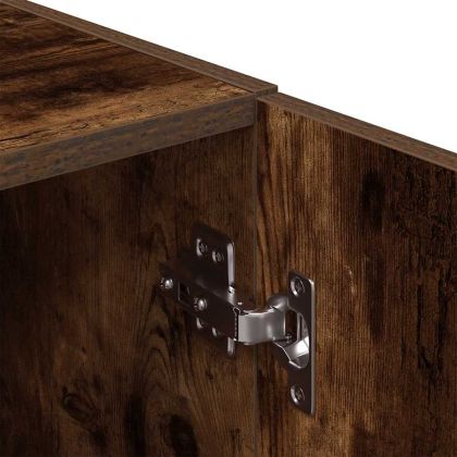 Кухненски шкаф, опушен дъб, 38x41,5x131,5 см, инженерно дърво