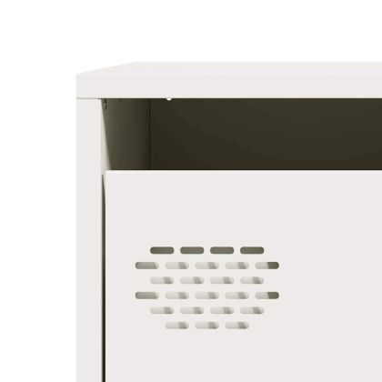 Бюфет, бял, 68x39x73,5 см, студеновалцувана стомана