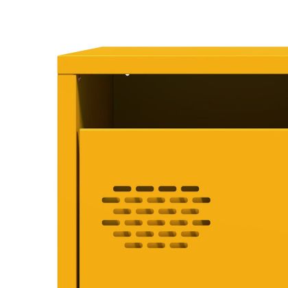 Висок шкаф, горчица жълто, 39x35x103,5 см, стомана