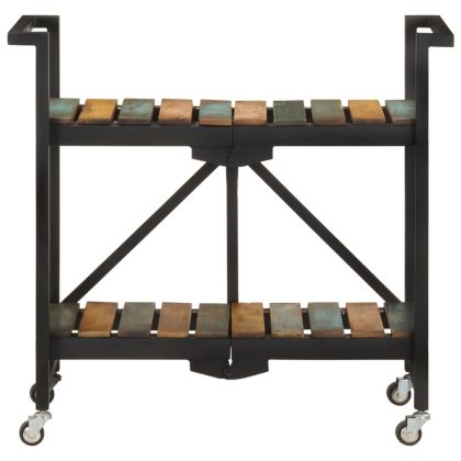 Кухненска количка, 87x36x81 см, регенерирано дърво масив