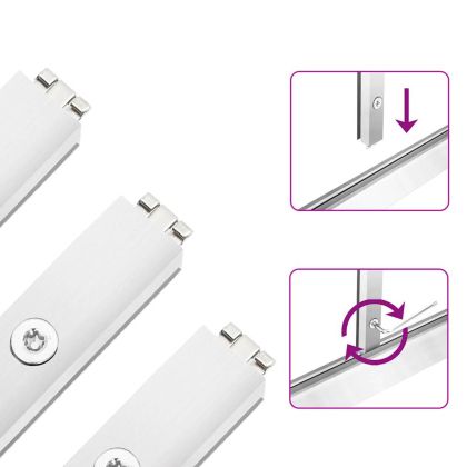 Оранжерия с основа рамка сребрист 169x169x202 см алуминий