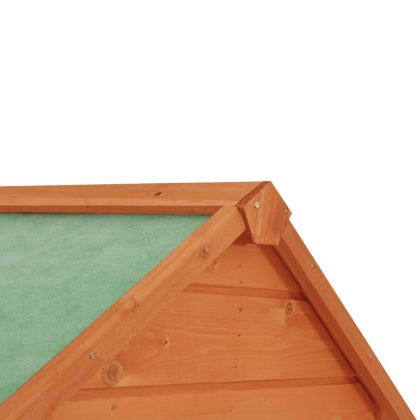 Градински шкаф за съхранение, кафяв, 42,5x64x190 см