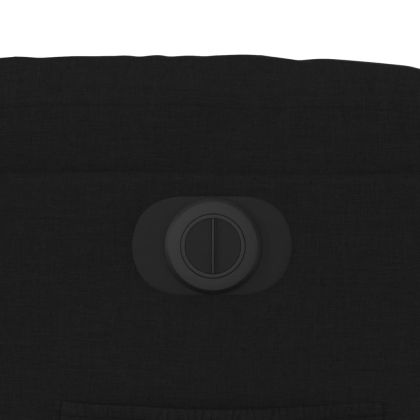 Електрически стол реклайнер, черен, текстил