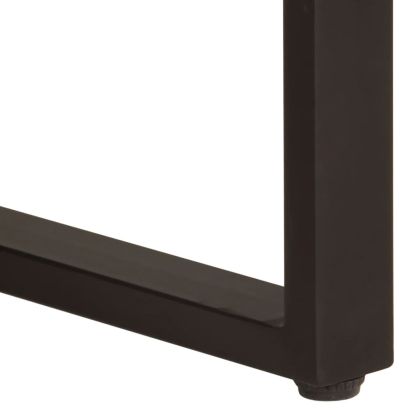 Маса за кафе 100x54x40 см манго масив и желязо