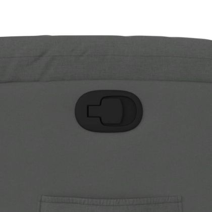 Реклайнер, тъмносив, текстил