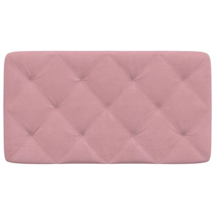 Мека табла за легло, розова, 80 см, кадифе