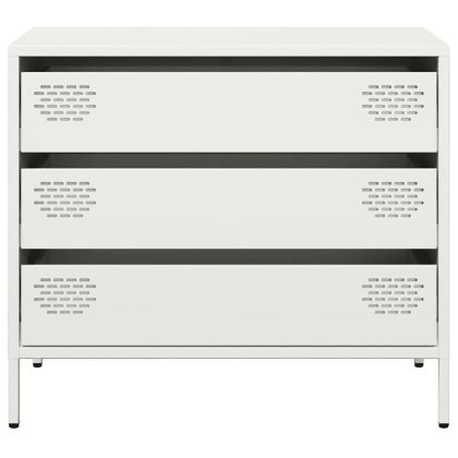 Бюфет, бял, 68x39x58,5 см, студеновалцувана стомана